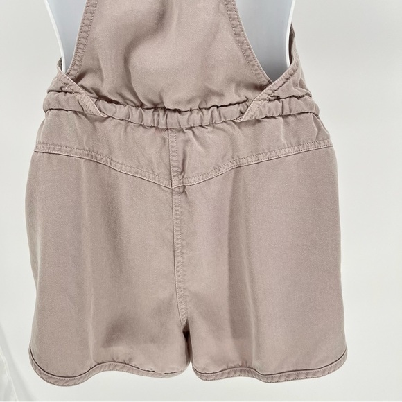 Aritzia Wilfred Free Beatriz Romper Overalls Size XS Shorts Lyocell Tan - Picture 9 of 12